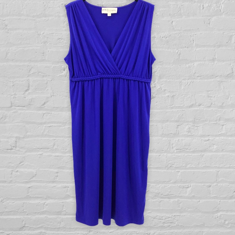 PHILOSOPHY V NECK DRESS SIZE LARGE